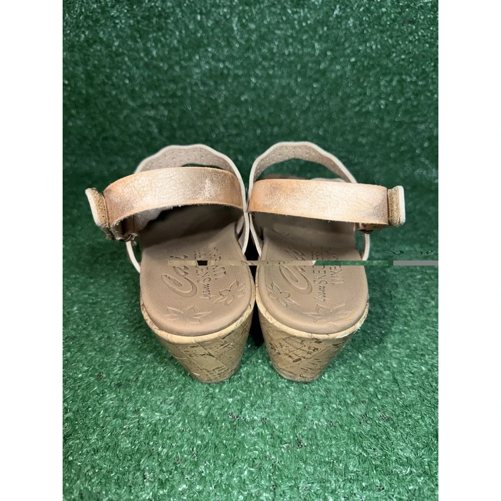 Skechers Sandals Womens Size‎ 5 Cali Beverlee Cherished Aura Wedge Brown Slip On